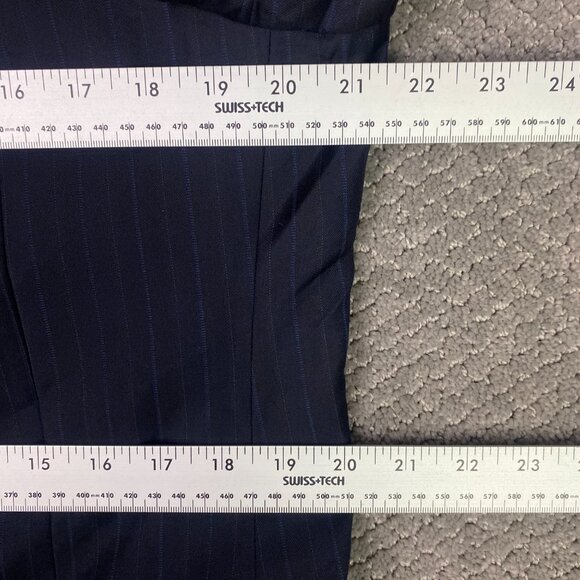Brooks Brothers Madison Blazer Sport Coat Men's 40L Navy Blue Pinstripe Barberis - Picture 11 of 16
